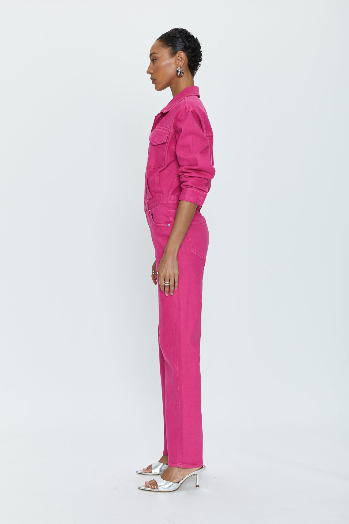 Nikkie Long Sleeve Jumpsuit - Pink Garnet
            
              Sale